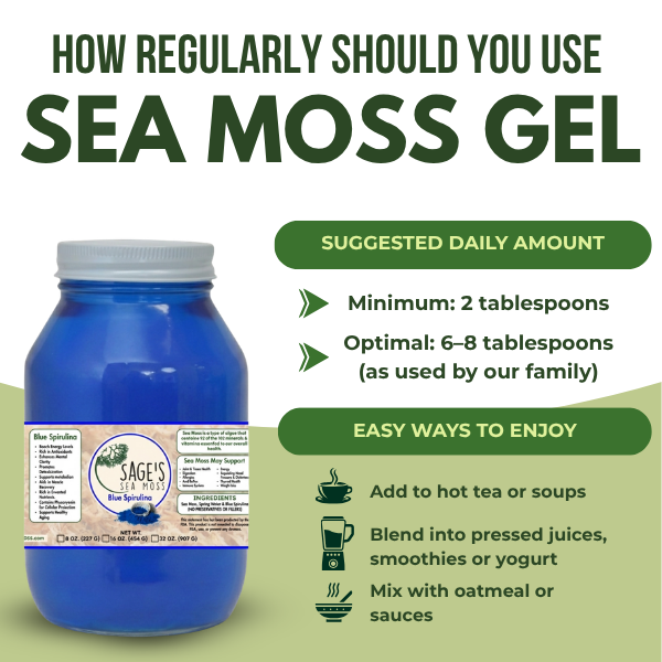 Blue Spirulina Sea Moss Gel