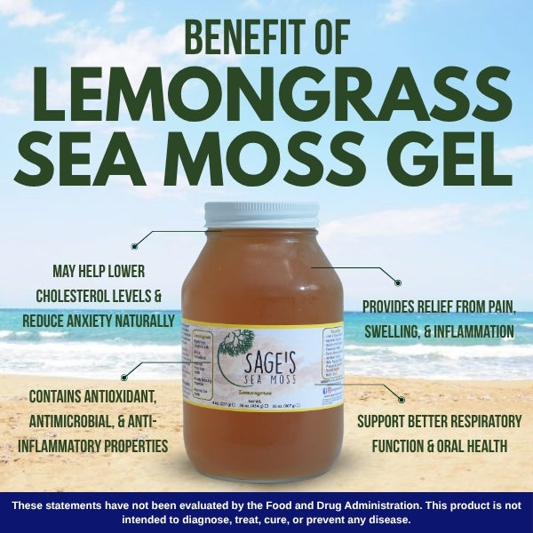 Lemongrass Sea Moss Gel