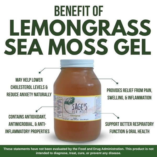 Lemongrass Sea Moss Gel