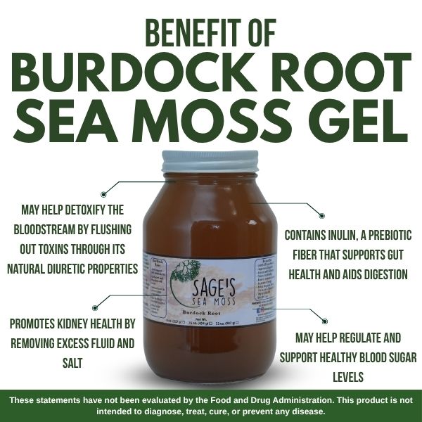 Burdock Root Sea Moss Gel