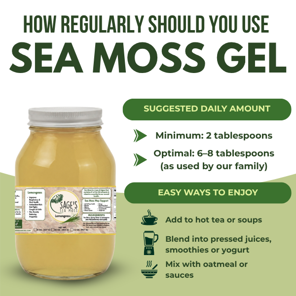 Lemongrass Sea Moss Gel