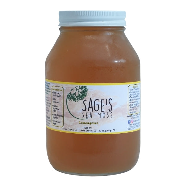 Lemongrass Sea Moss Gel – Sage's Sea Moss