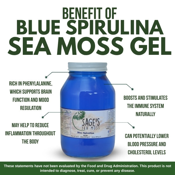 Blue Spirulina Sea Moss Gel
