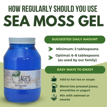 Blue Spirulina Sea Moss Gel