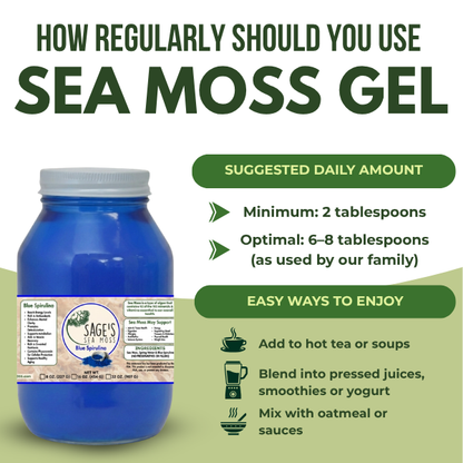Blue Spirulina Sea Moss Gel