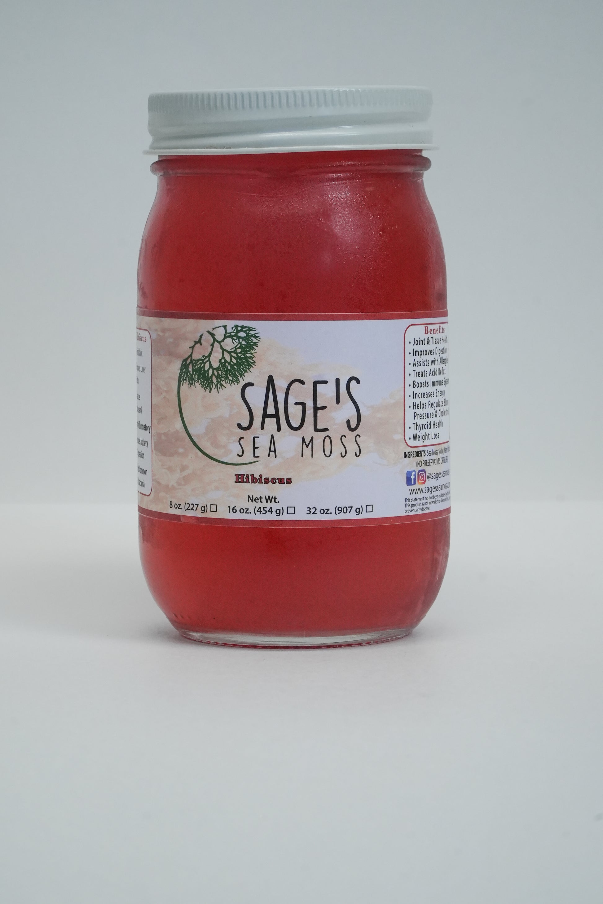 Hibiscus Sea Moss Gel