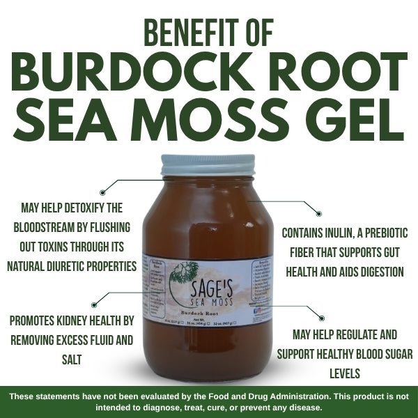 Burdock Root Sea Moss Gel