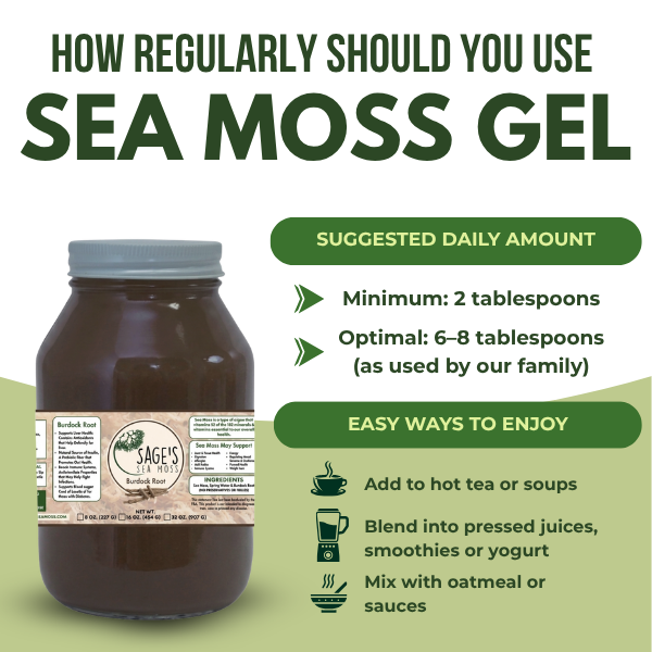 Burdock Root Sea Moss Gel