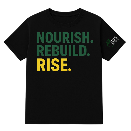 Nourish • Rebuild • Rise 🇯🇲 Hurricane Relief T-Shirt (Presale)