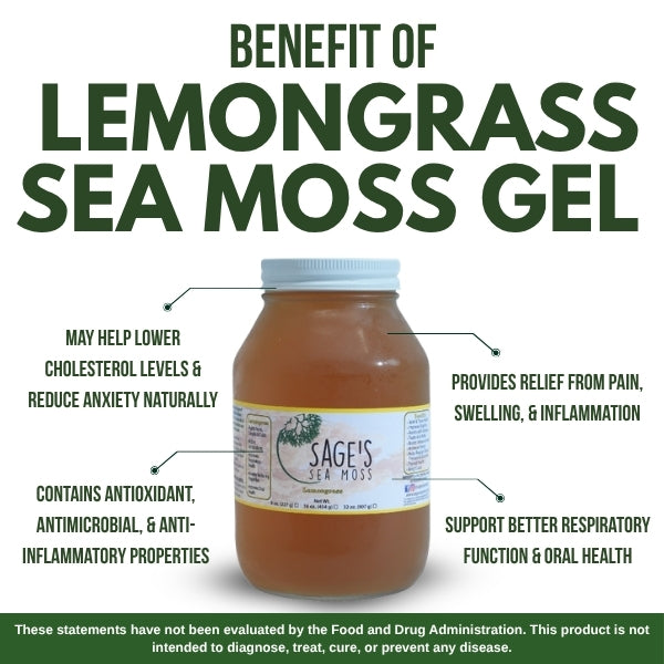 Lemongrass Sea Moss Gel