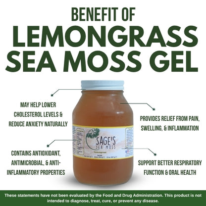 Lemongrass Sea Moss Gel