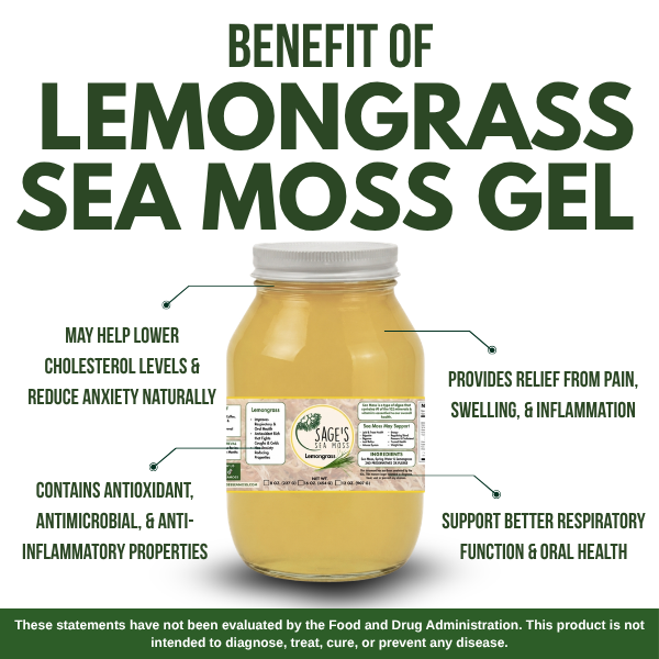 Lemongrass Sea Moss Gel