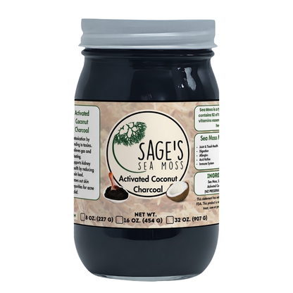 Activated Coconut Charcoal Sea Moss Gel