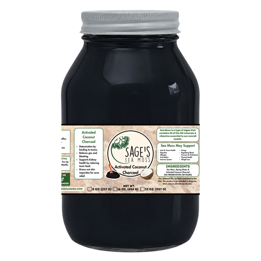Activated Coconut Charcoal Sea Moss Gel