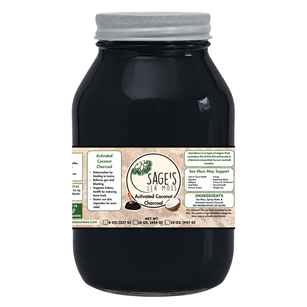 Activated Coconut Charcoal Sea Moss Gel