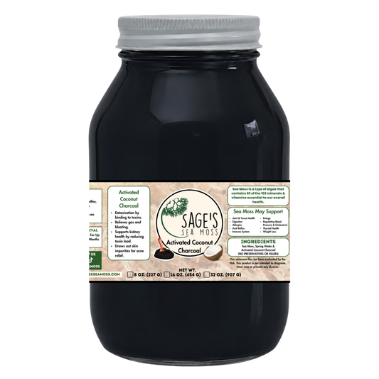 Activated Coconut Charcoal Sea Moss Gel