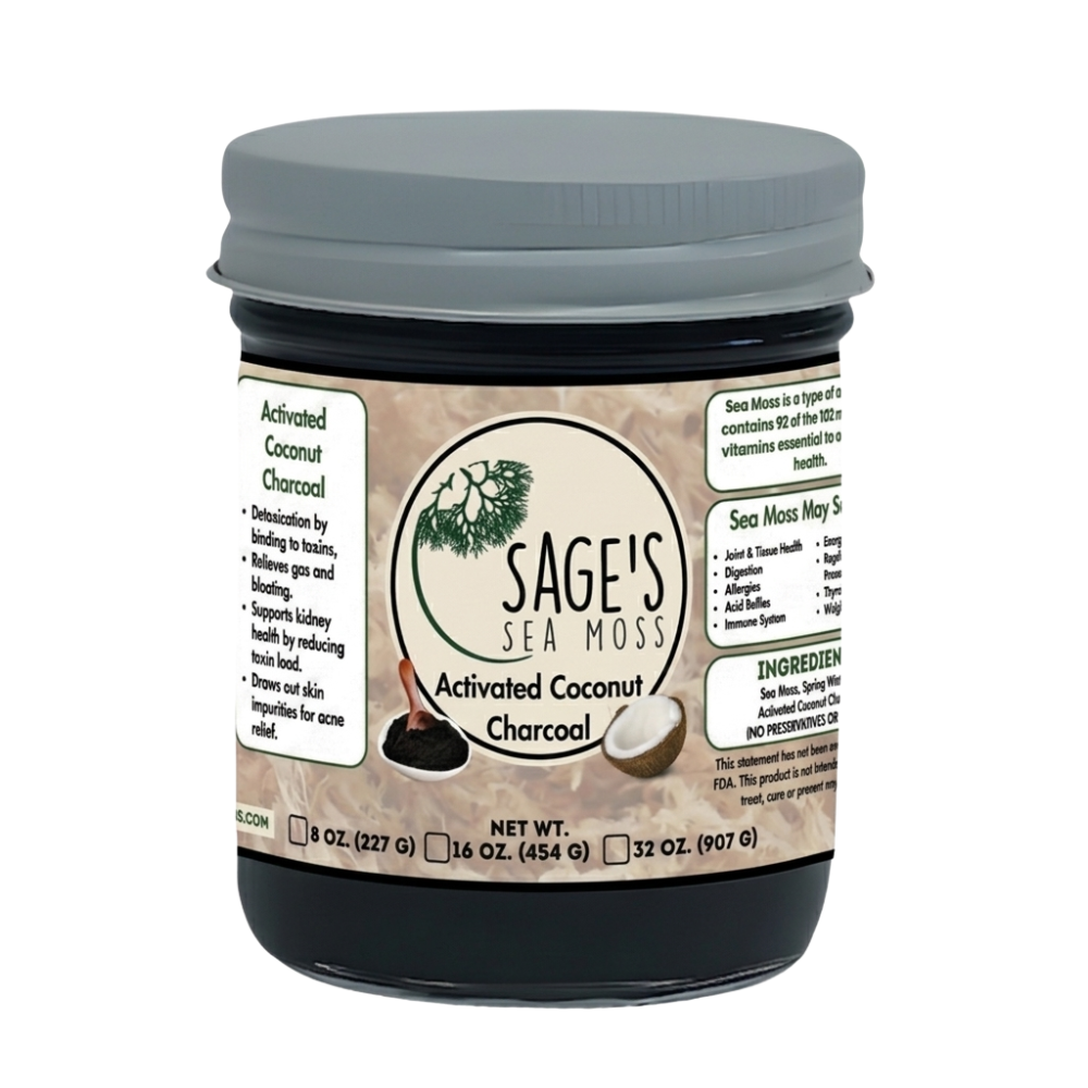 Activated Coconut Charcoal Sea Moss Gel