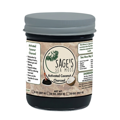 Activated Coconut Charcoal Sea Moss Gel