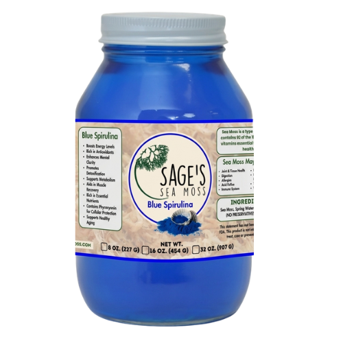 Blue Spirulina Sea Moss Gel