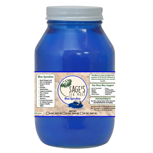 Blue Spirulina Sea Moss Gel