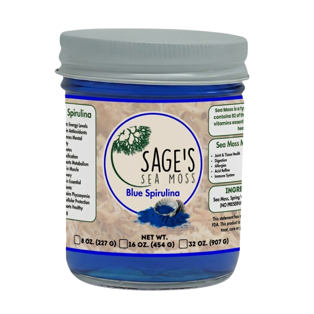 Blue Spirulina Sea Moss Gel
