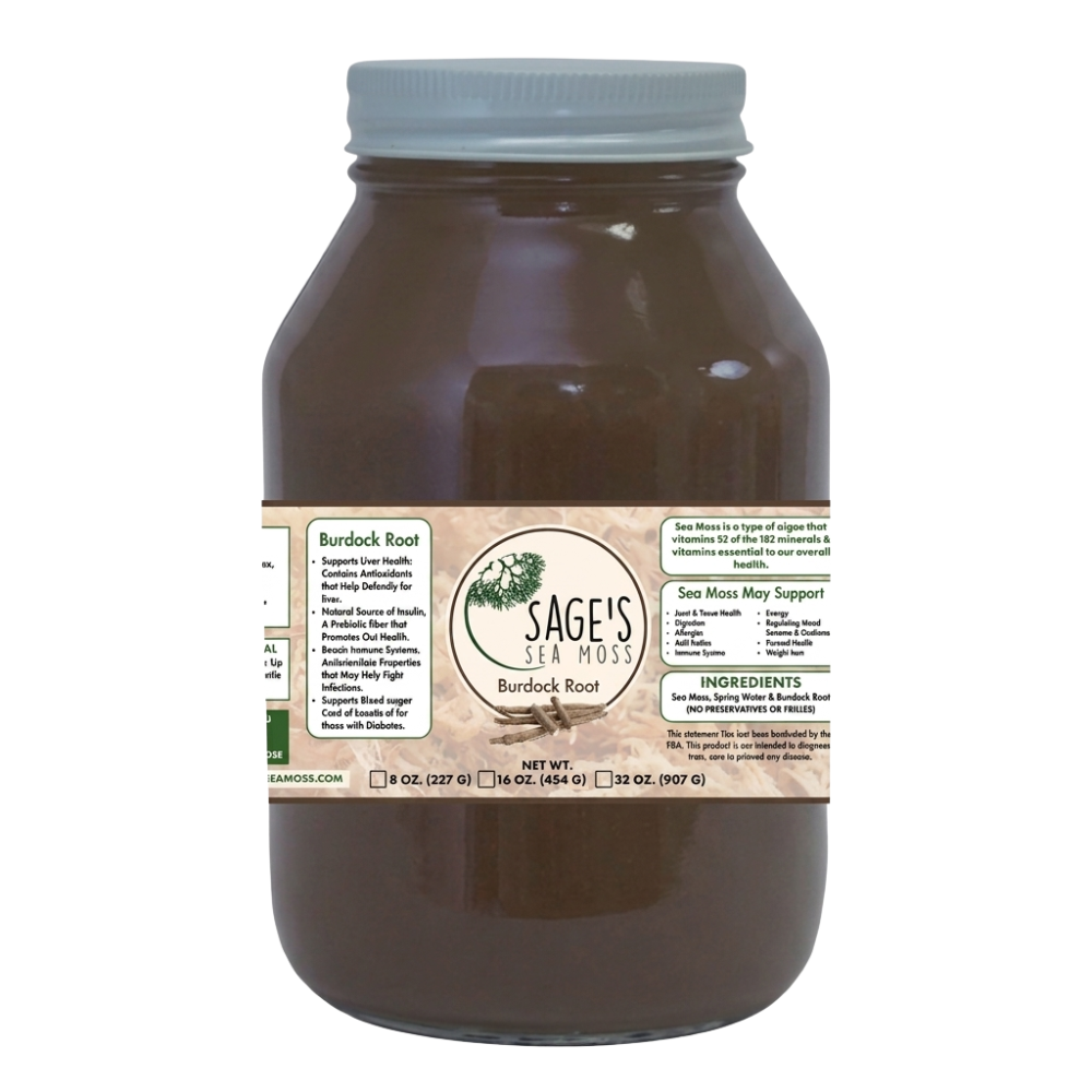 Burdock Root Sea Moss Gel