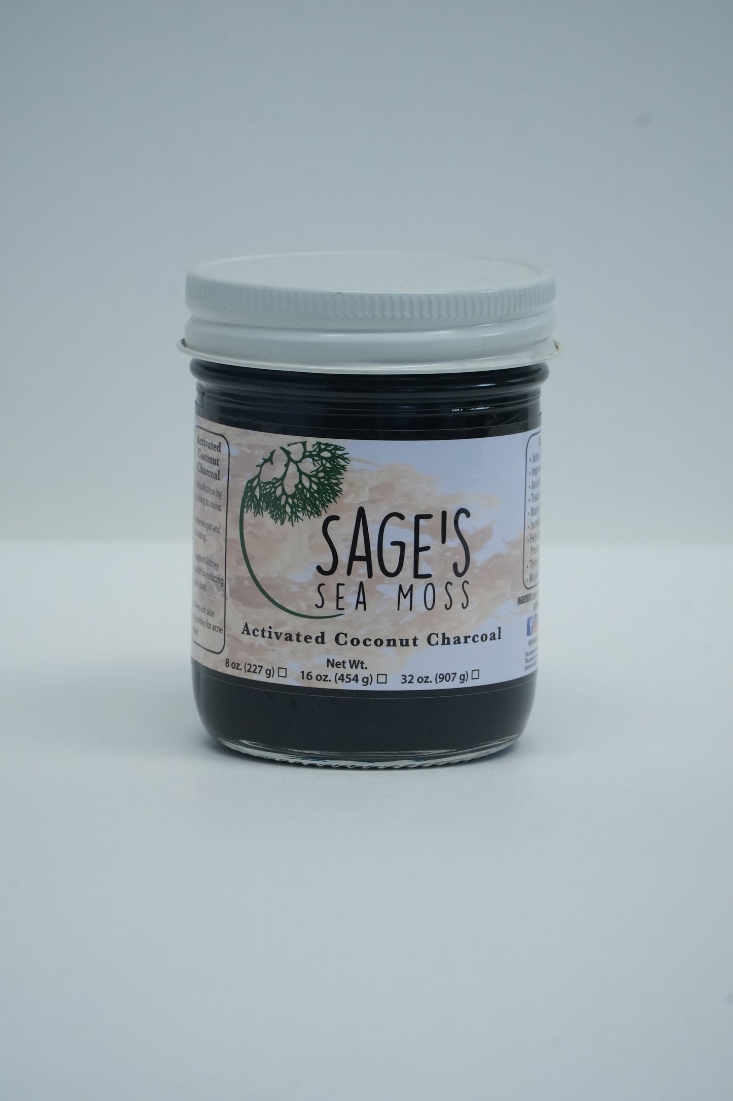 Activated Coconut Charcoal Sea Moss Gel