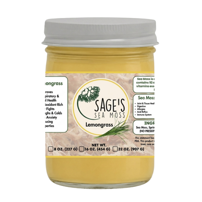 Lemongrass Sea Moss Gel