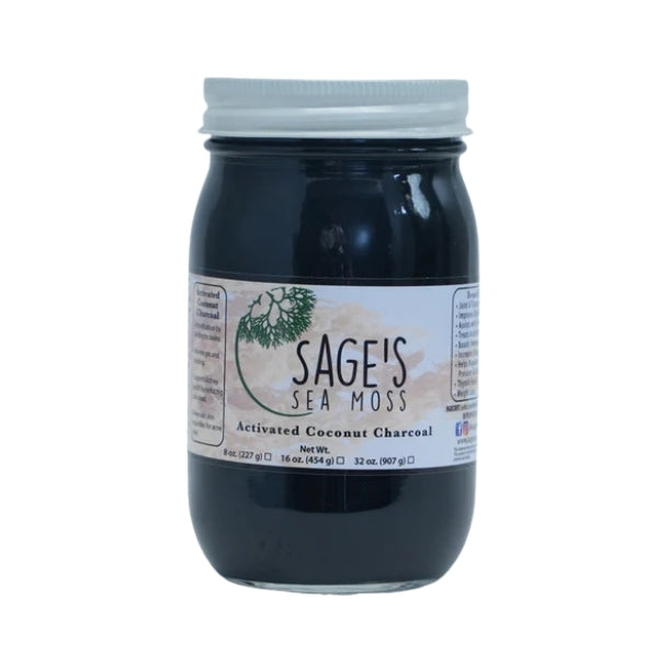 Activated Coconut Charcoal Sea Moss Gel – Sage's Sea Moss